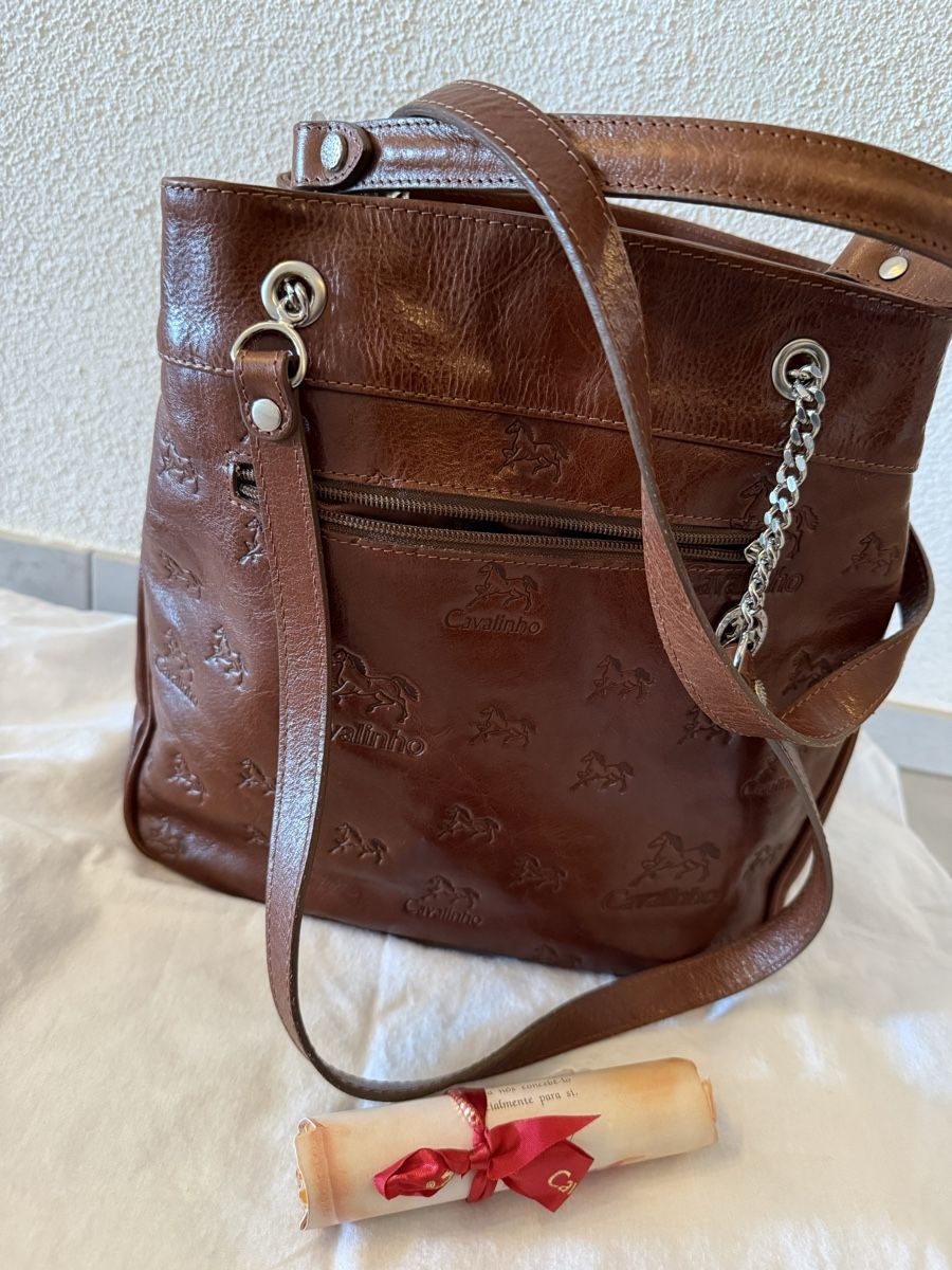 Borse da donna: Braune Cavalinho Handtasche mit Prägung – Usato da Lütisburg venduto da Patty_fer 1