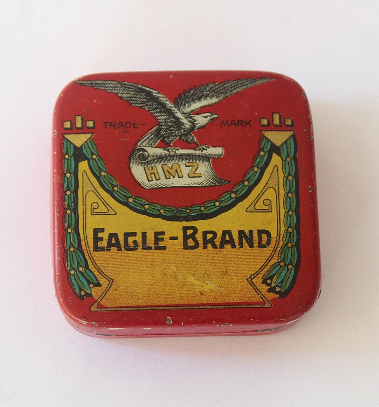 Barattoli: Antike Blechdose Farbband Trade Mark HMZ Eagle Brand – Usato da Zürich venduto da Auctionata