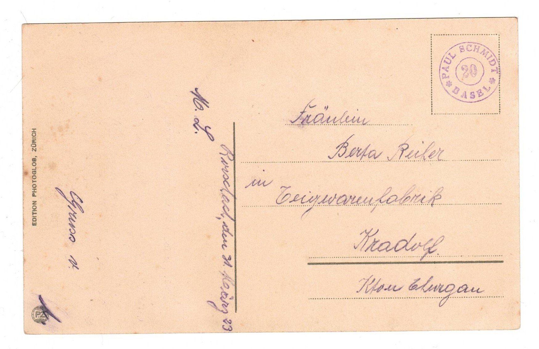 Ansichtskarten: 1923 Rorschach – Gebraucht aus Kreuzlingen von Koi4 1