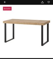 Tarsele, Ausziehtisch, Eichenfurnier/ Schwarz 150/200x80cm 