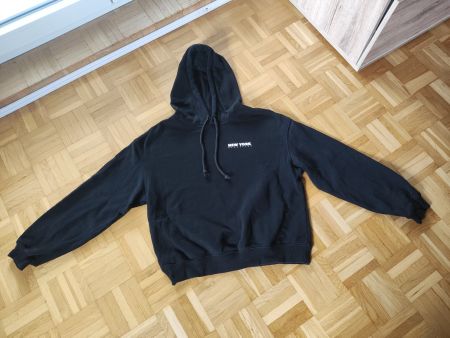 Kapuzenpullover schwarz Grösse S "New York" Aufdruck