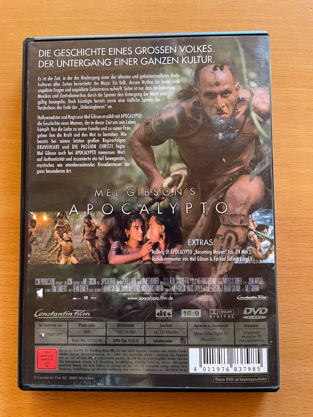 Tous les DVDs: DVD Apocalypto von Mel Gibson – D'occasion à Rickenbach BL par Morlog 2