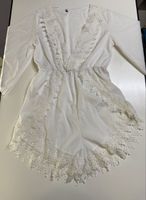 Weisser Sommer Jumpsuit mit Spitze Gr. M aus Ibiza