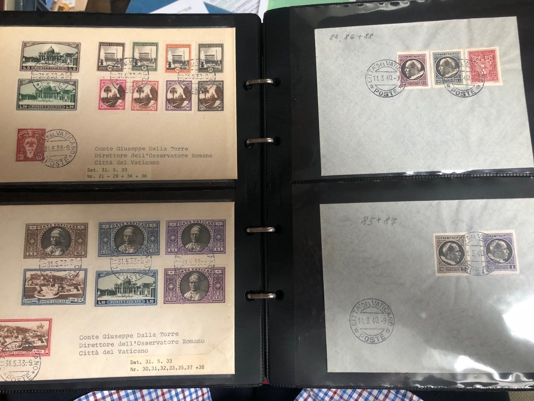 Alle Briefmarken: komplette Sammlung FDC/Briefe VATICANO - immenser Katalog ! – Gebraucht aus Lufingen von Rac0 5