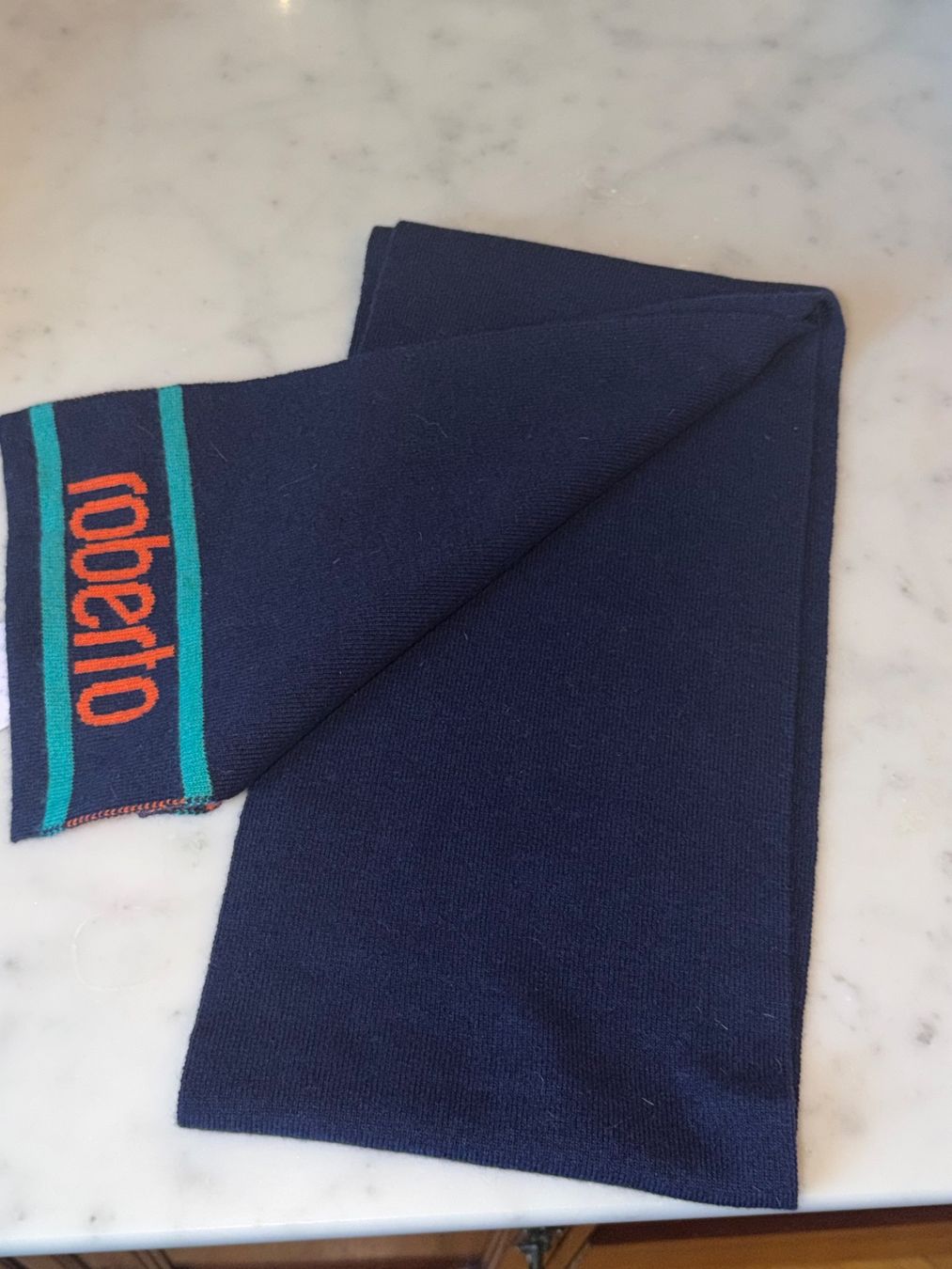 Roberto Cavalli Foulards, Tücher & Schals: Neue Schal Roberto Cavalli dunkelblau – Neu (gemäss Beschreibung) aus Basel von Blausara707 1