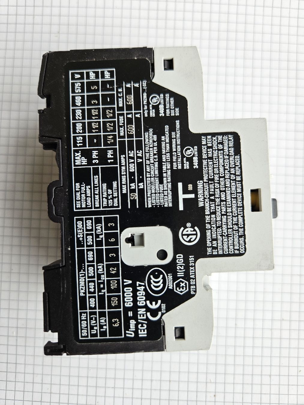 Eaton Interruttori: motorschutzschalter 6.3 A – Usato da Regensdorf venduto da Zem003 2