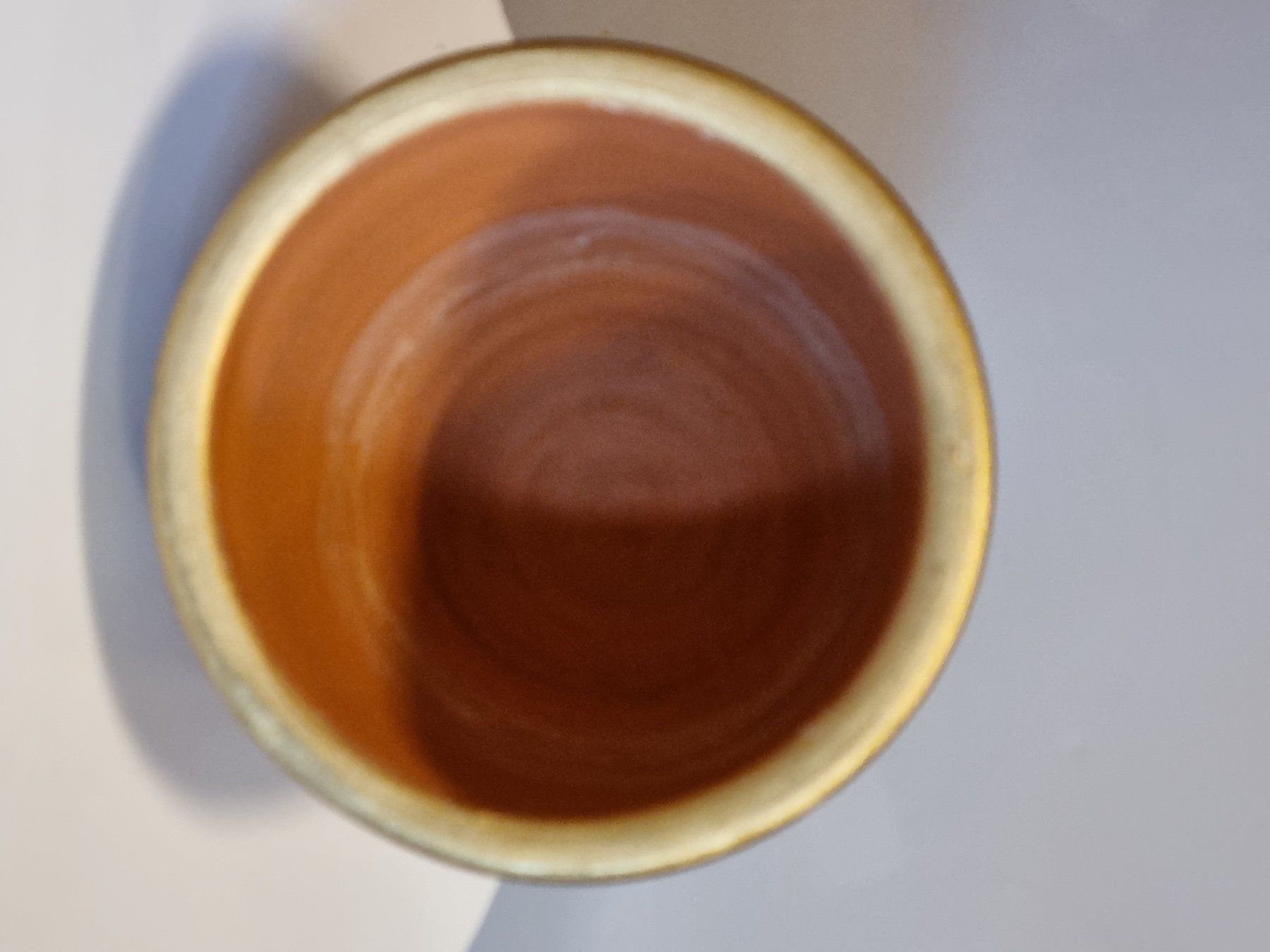 Blumentöpfe: 2x Terracotta Übertopf Shabby Chic Goldrand – Gebraucht aus Scharnachtal von devin03 5
