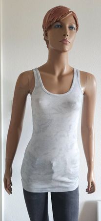 SACK'S Sommer Top, grau/weiss gemustert, Grösse 1 / 34