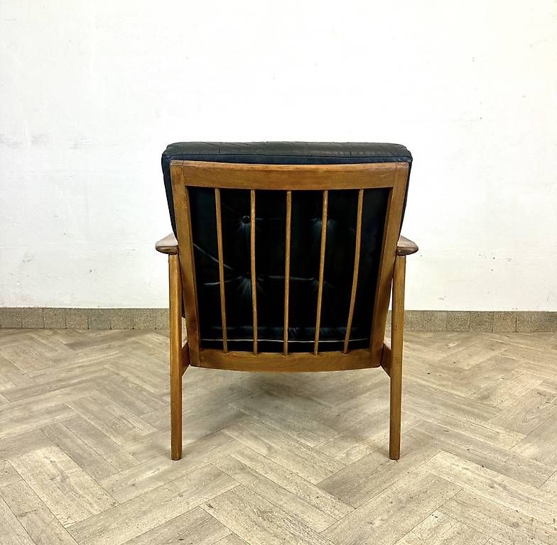 Poltrone: Mid Century leather Easy Chairs  – Usato da basel venduto da vintory.ch 4