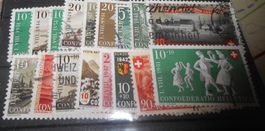 Briefmarken Schweiz diverse Jahrgänge gebraucht