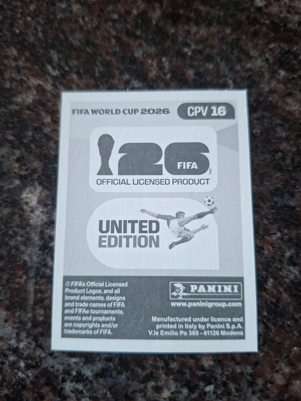 Panini FIFA World Cup 2026 Sticker Jovane Cabral CPV 16 (Neu (gemäss ...