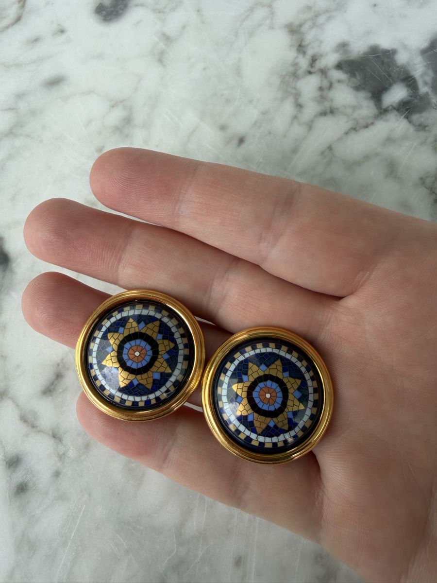 Hermès Orecchini pendenti & Orecchini a lobo: Enamel clips from Hermes – Usato da Cressier FR venduto da Kvito4ka 3