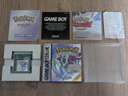 Nintendo Gameboy Pokemon Kristall Edition mit OVP / CIB