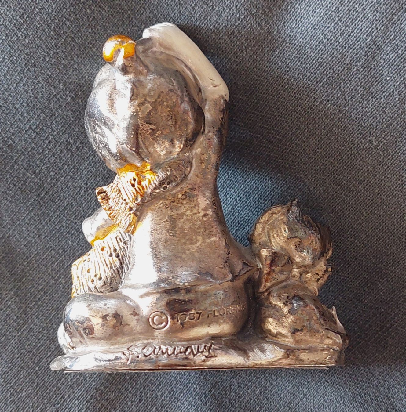 Statuette: Katzenmusik oder Trommlerin (G. Armani Florence) – Usato da Schaffhausen venduto da Rosenmund 2