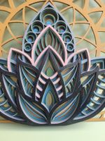Lotus-Wandbild –Laser Cut