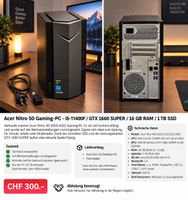 Acer Nitro 50 Gaming-PC – i5 / GTX 1660 SUPER / 16GB / 1TB