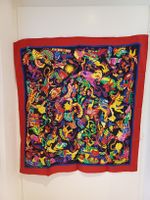 Farbiges Seiden Foulard made in Switzerland