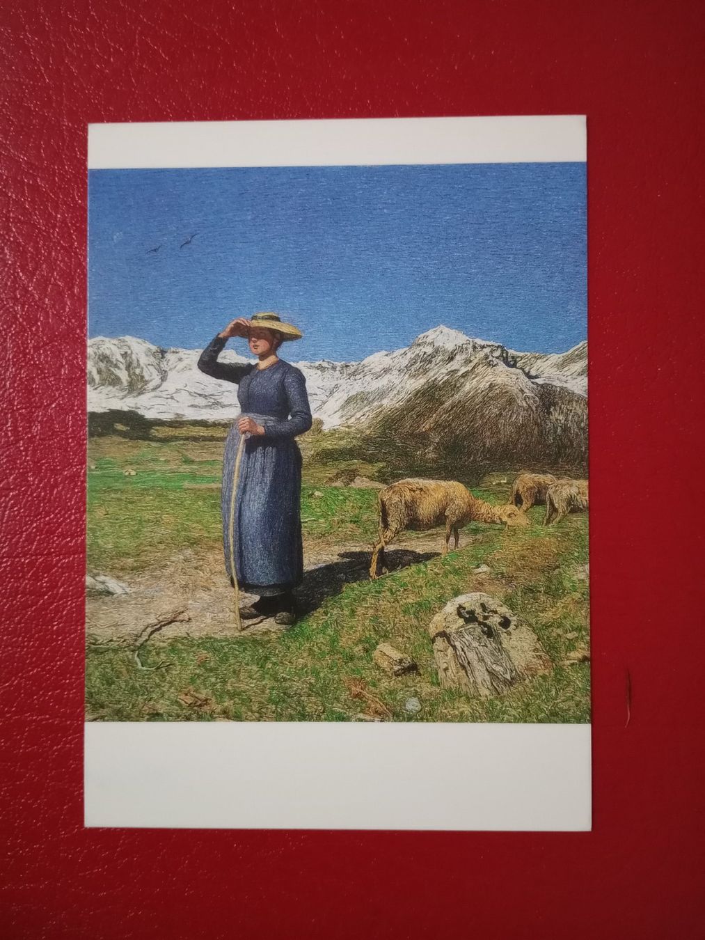 Cartoline postali: AK Kunst Segantini windiger Tag – Usato da Küttigen venduto da Melisch1000