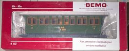 H0m Bemo 3230 140 RhB Dampfzugwagen B 2060 Neu OVP