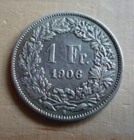 1 Franken 1906, unz, Kat. CHF 400.--