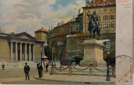 GENÈVE - Monument Dufour - Tram - 1907
