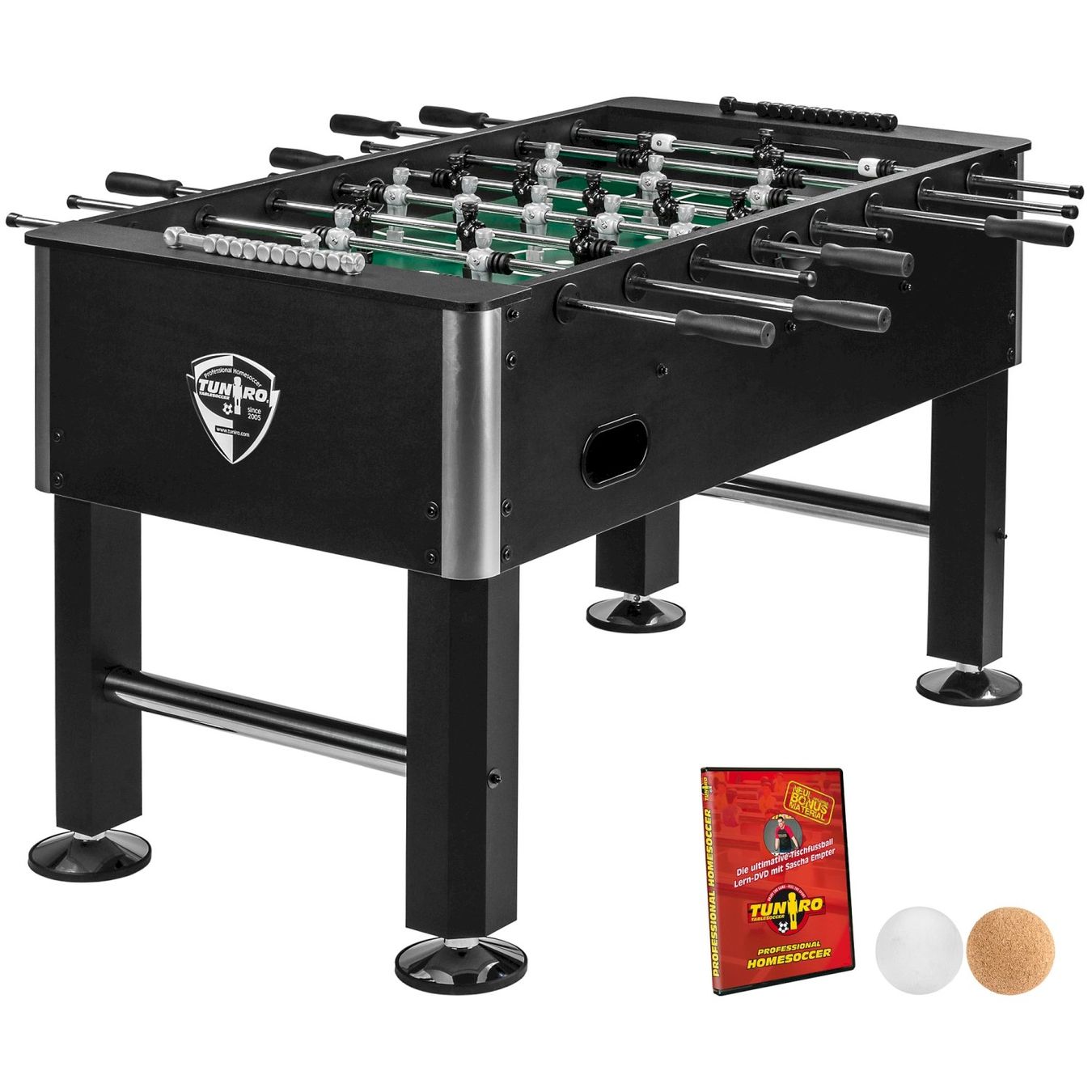 Giochi: TUNIRO Tischkicker BASIC Schwarz – Nuovo e nell'imballaggio originale da Bottighofen venduto da zaap
