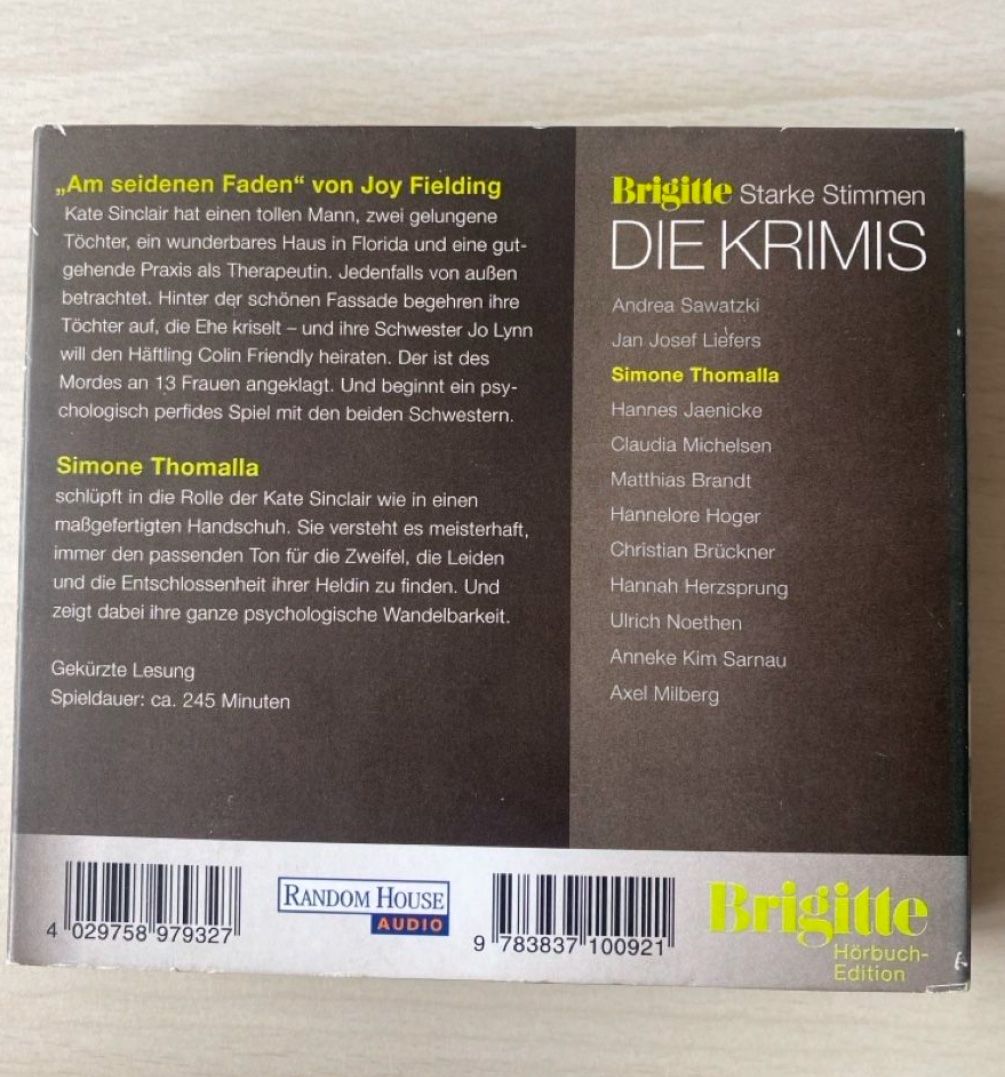 Audiolibri: Am seidenen Faden🌸 von Joy Fielding 🌸Hörbuch – Usato da Pfäffikon SZ venduto da Anita8808 1