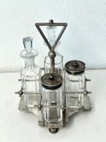 MAPPIN & WEBB Antike Menage Gewürzständer versilbert c. 1900