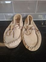 Mocassins Laurentian Chief en daim beige neufs