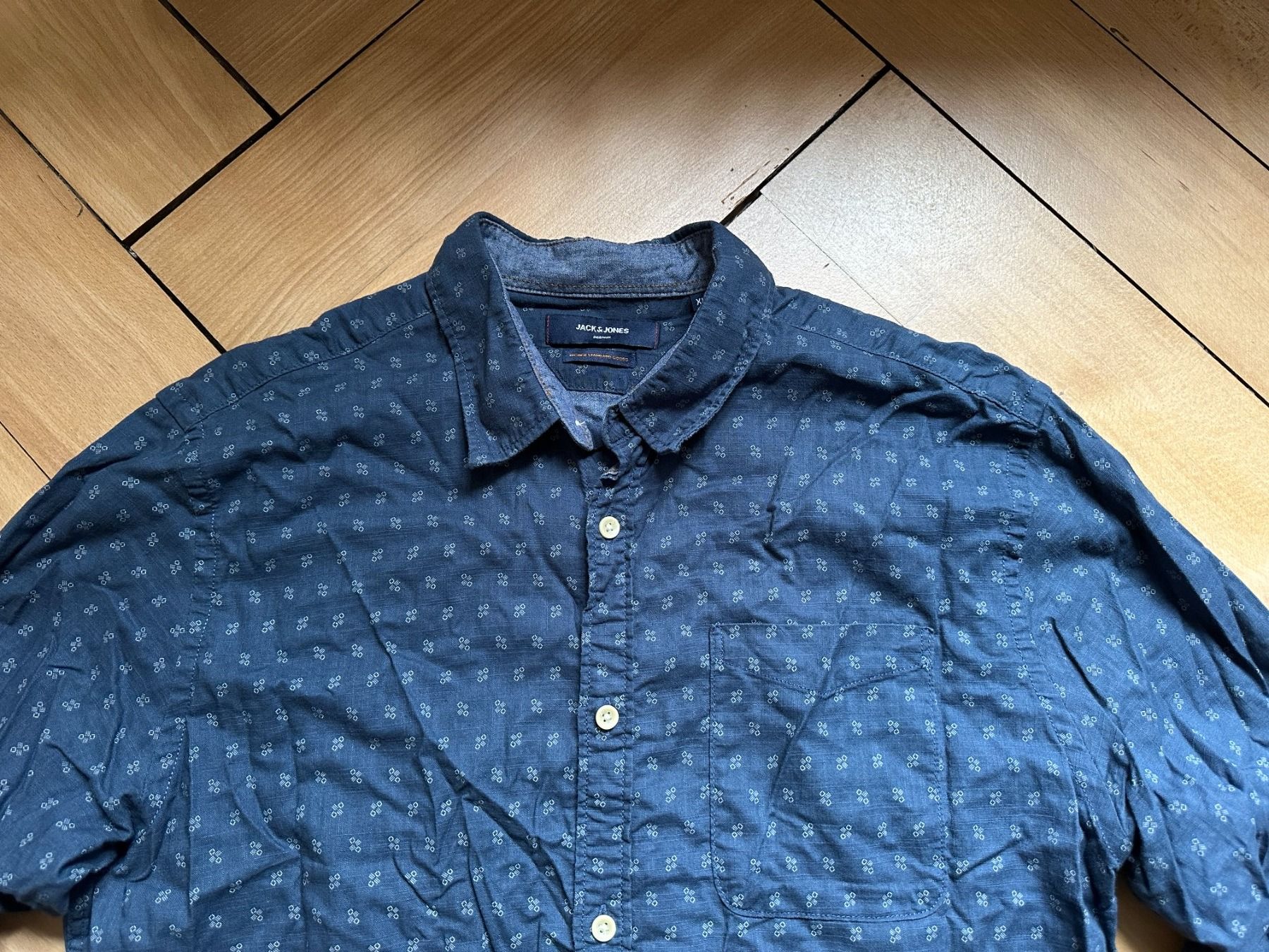 Camicie: JACK & JONES - Hemd dunkelblau gemustert XL – Usato da Zürich venduto da Diazaio 1