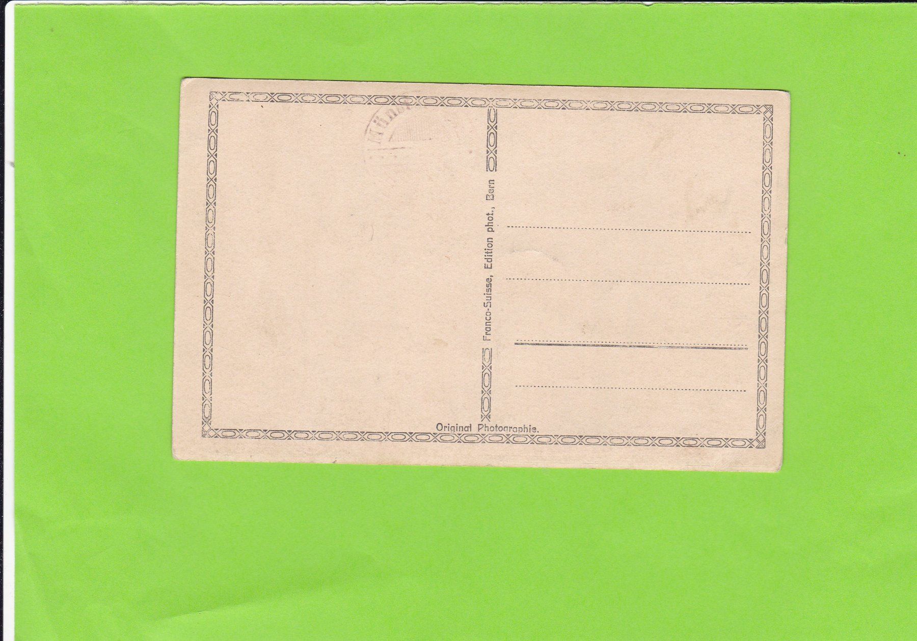Cartoline postali: Bern-Weltpostvereindenkmal--belebt – Usato da St. Peterzell venduto da neckertal 1