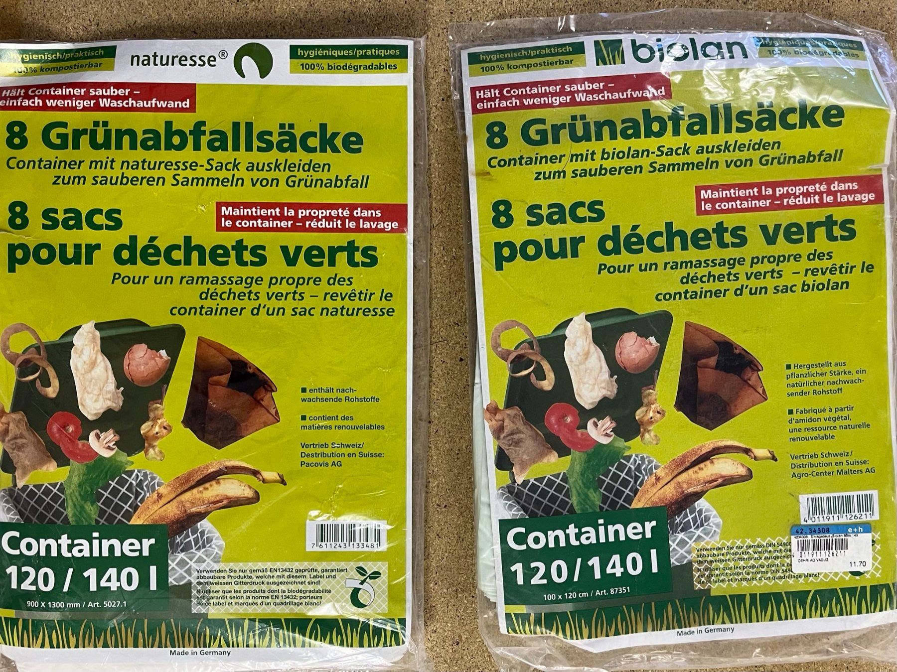 Cestini per rifiuti: 2 Paket Abfallsack für Grüncontainer – Nuovo (secondo la descrizione) da Balzers venduto da APE03