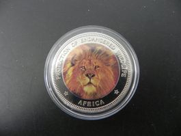 Uganda 1000 Shillings 1996 - Endangered Wildlife - Löwe