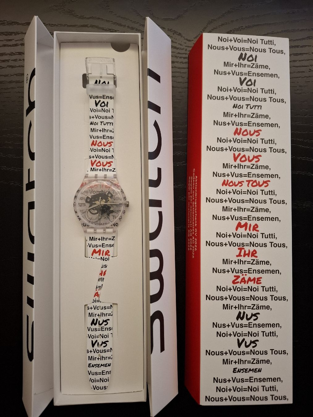 Swatch Orologi: Swatch Shareholder Watch 2026 – Nuovo e nell'imballaggio originale da Zürich venduto da tob_pnc6