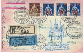 Zeppelinfahrt Jungfraujoch - LUPOSTA Danzig - LZ127