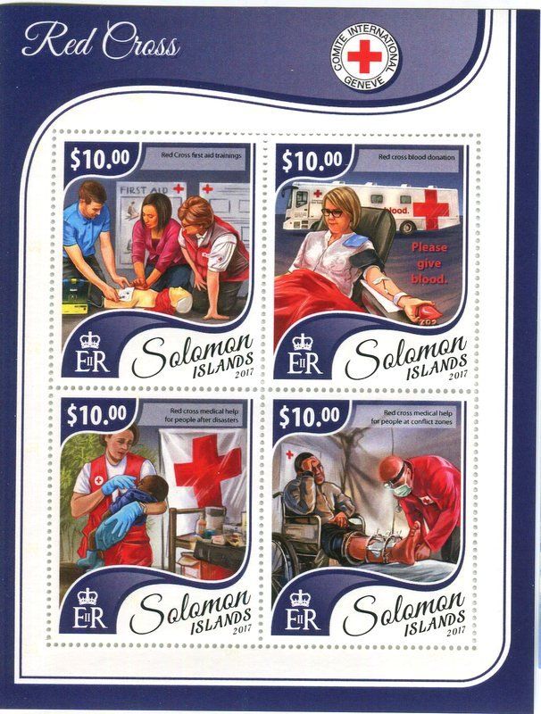 Alle Briefmarken: Block "Rotes Kreuz". Salomonen – Neu und originalverpackt aus Basel von Butsch5