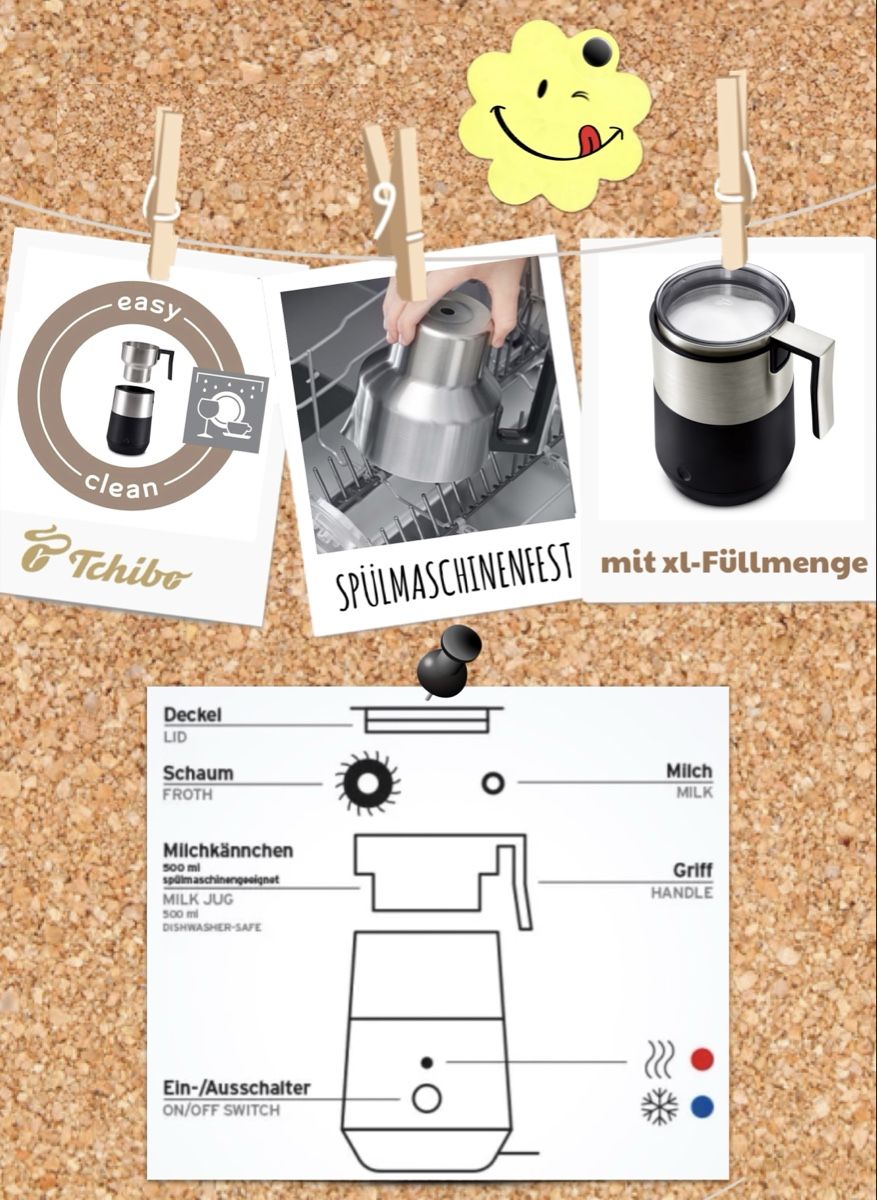 Tchibo Elettrodomestici da cucina: Milchschäumer Tchibo - Milchaufschäumer Induktion xxl-Schaum – Usato da Murten venduto da Anne.M 5