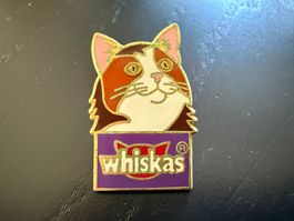 Whiskas Katzen-Anstecknadel, Vintage 1993, Top Zustand!