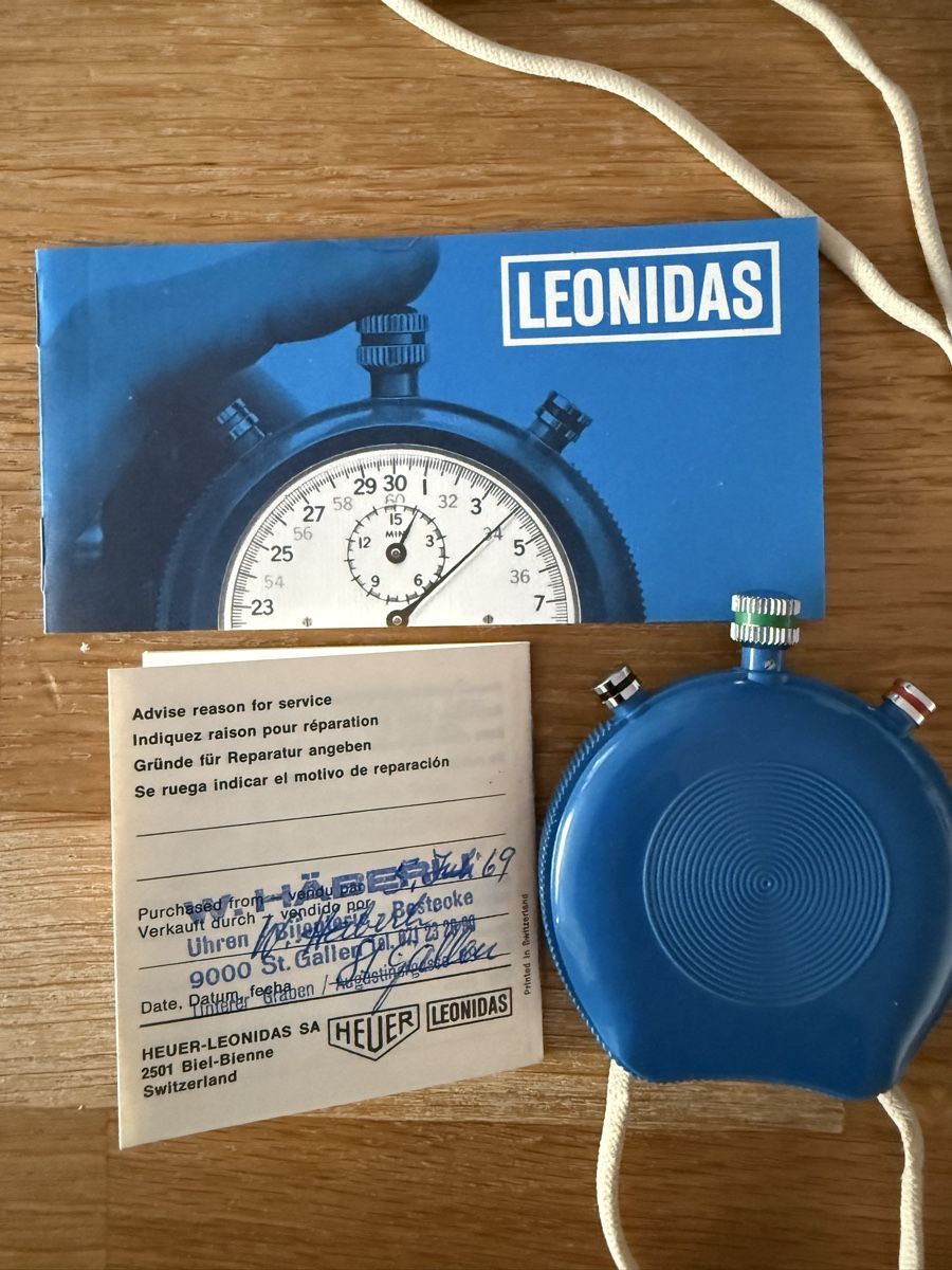 Leonidas Uhren: Leonidas Trackmaster Stoppuhr Alte Uhr – Gebraucht aus Goldach von Messerguru 3