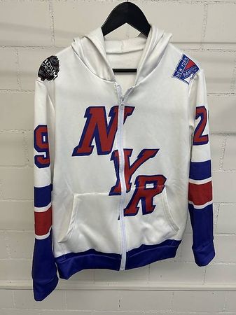 NY Rangers Zip Hoodie Size M