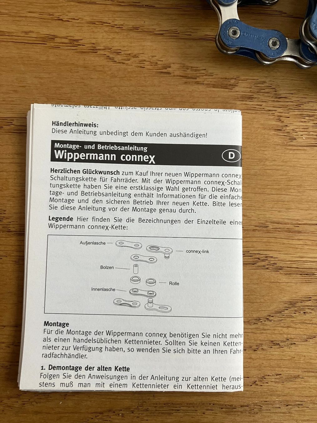 Ersatzteile: Connex 920 Kette teflonbeschichtet NOS – Neu und originalverpackt aus Obermumpf von Estrela67 4