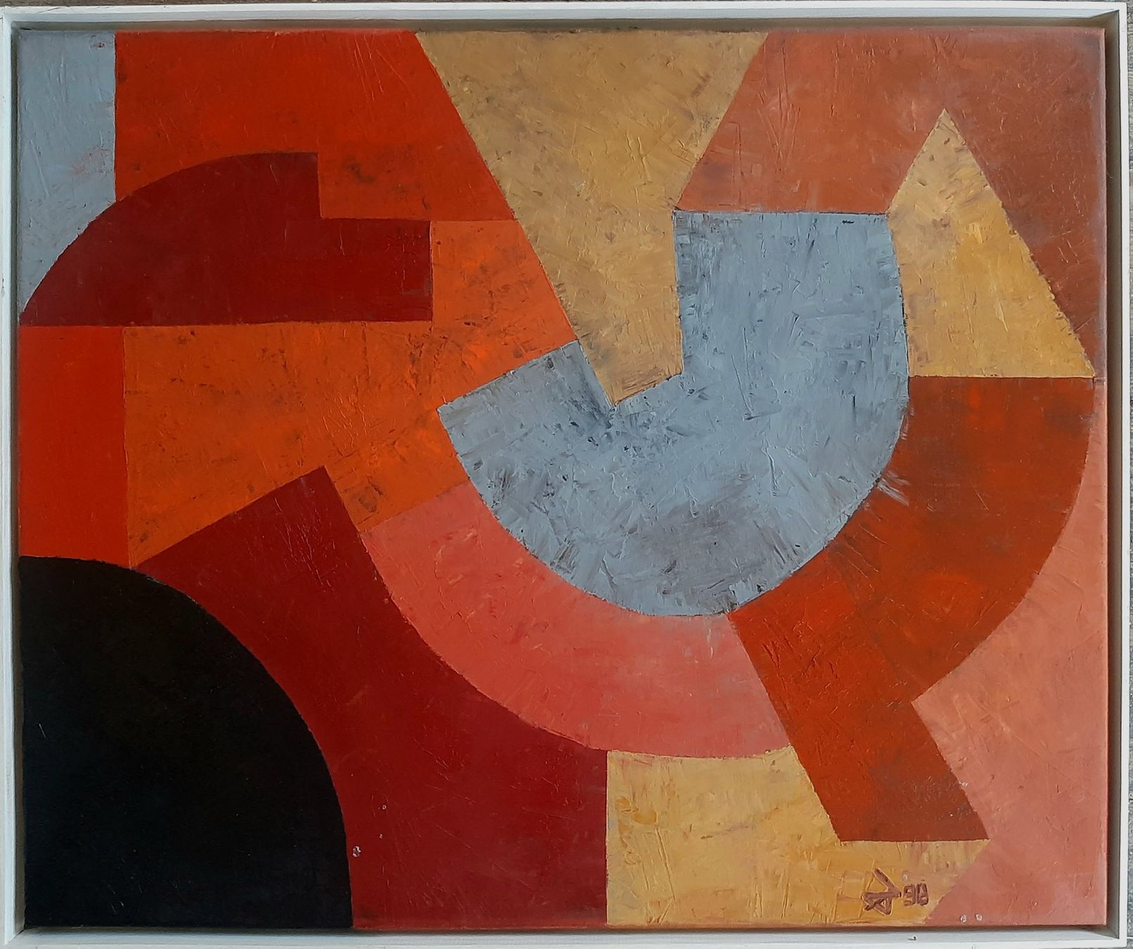 Tableaux: Modernes Gemälde monogrammiert – D'occasion à Arbon par torso444
