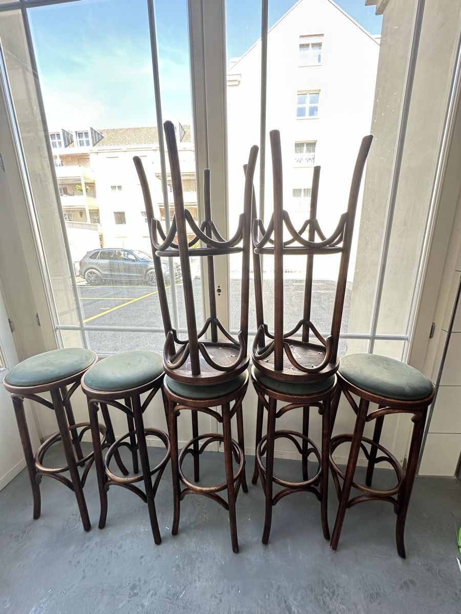 Sedie: Bistrot Barhocker, 1980er, 5er Set – Usato da Goldach venduto da toverlani64 1