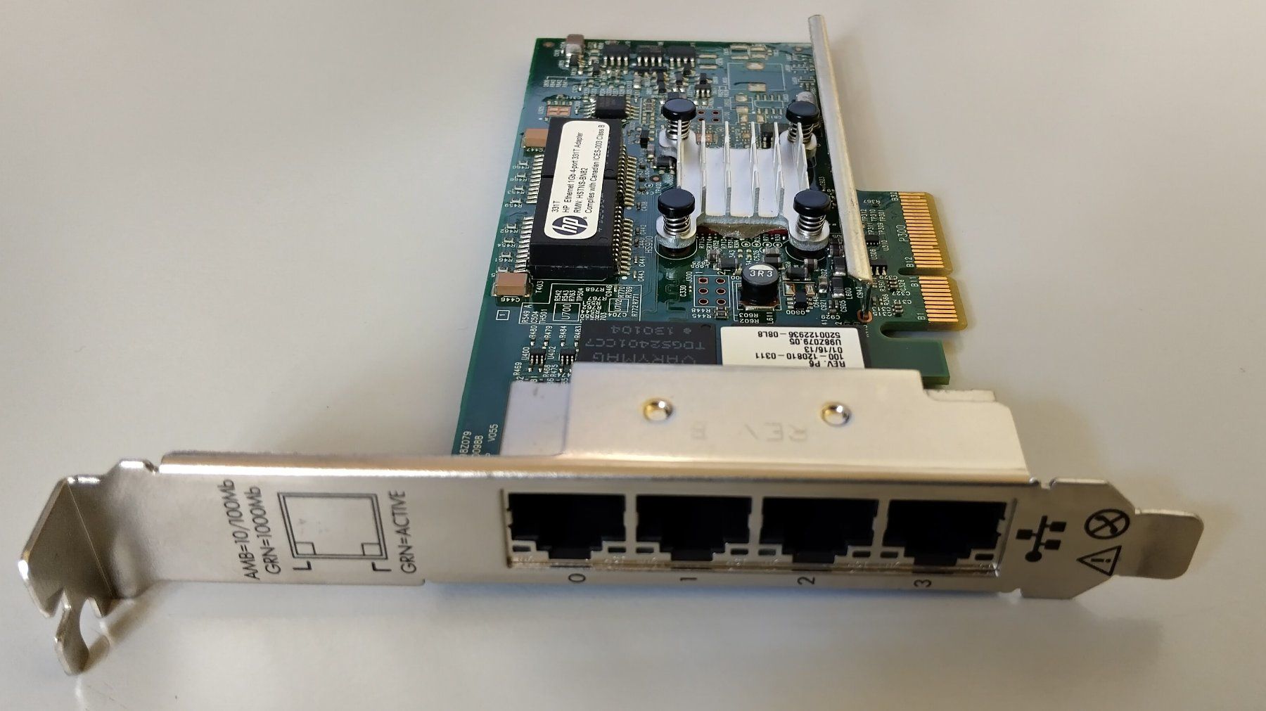 Hewlett Packard Unità & Adattatore: HP Netzwerkadapter 331T 1Gbps PCI-E - 649871-001 – Usato da Luzern venduto da tEcNeC 1