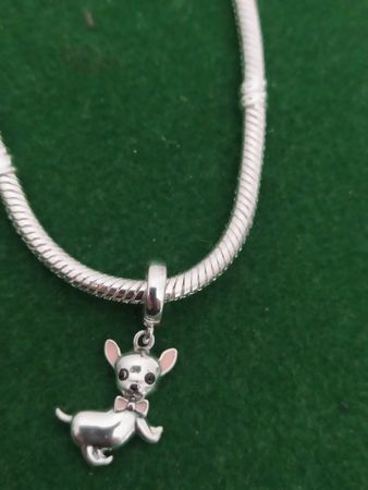 Armband mit Hunde Anhänger 19 cm Neu