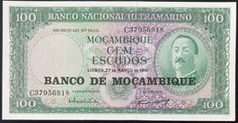 Mozambique 100 Escudos 1961 - non circ/unz
