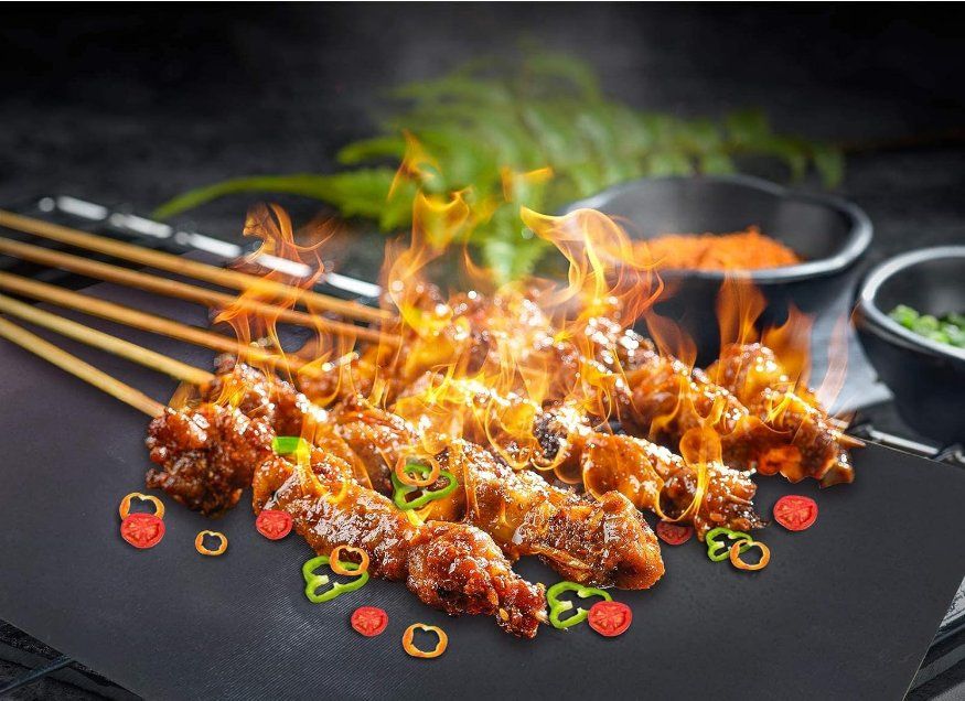 Accessori per grill: 5er Pack 50x40cm BBQ Grillmatte Wiederverwendbar – Nuovo (secondo la descrizione) da Thun venduto da keller001 3
