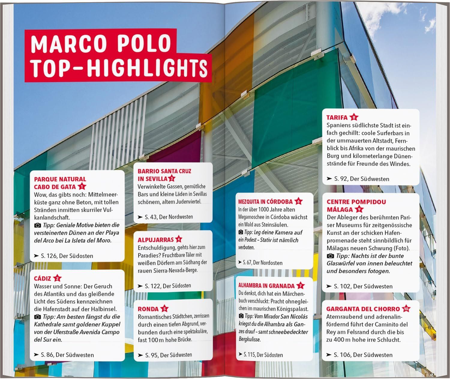 Libri: MARCO POLO Reiseführer Andalusien 2025 – Usato da Adlikon b.Regensdf venduto da Cappo 5