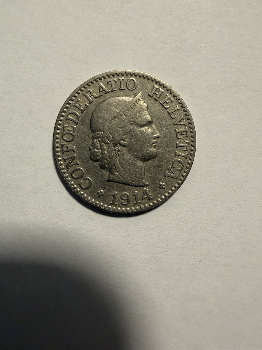 Alle Münzen: 10 cts. 1914 TOP!!! – Gebraucht aus Breganzona von Sandro003 1