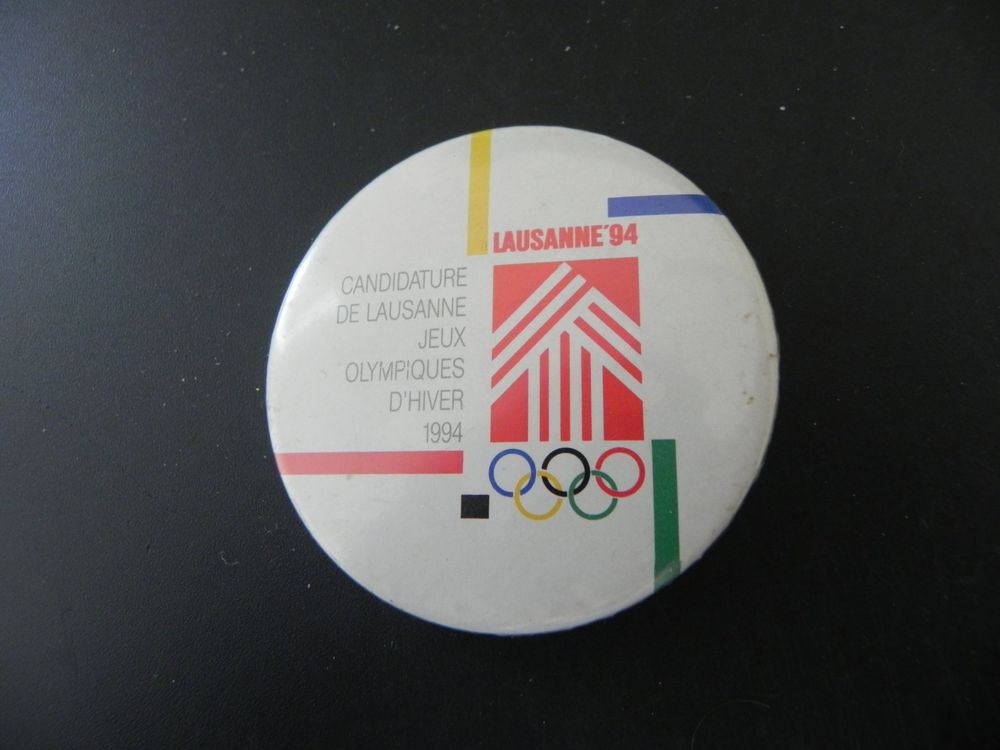 Pin's Jeux Olympiques Lillehammer 1994 – Norvège – Avec Plaquette – Neuf